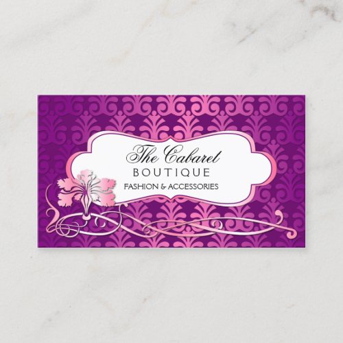 Elegant Purple and Pink Shimmer Business Cards