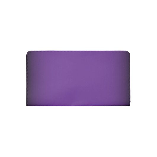 Elegant Purple and Silver Floral Checkbook Cover (Back)