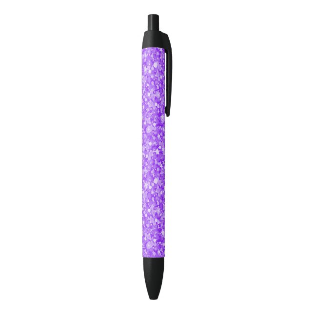 Elegant Purple And White Glitter Pattern Pen (Bottom (Vertical))