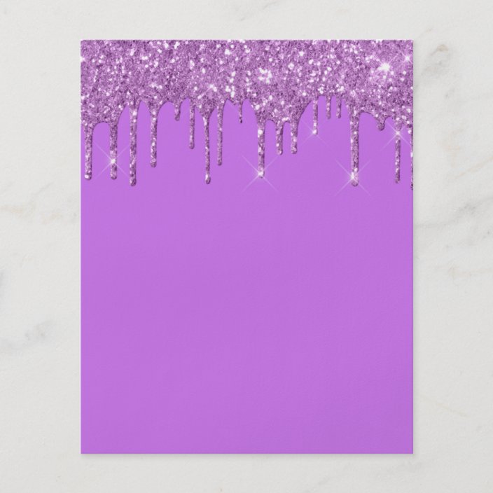 elegant-purple-blank-flyer-zazzle