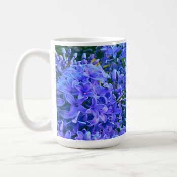 Elegant Purple Blue Lilacs  Coffee Mug by Omtastic at Zazzle