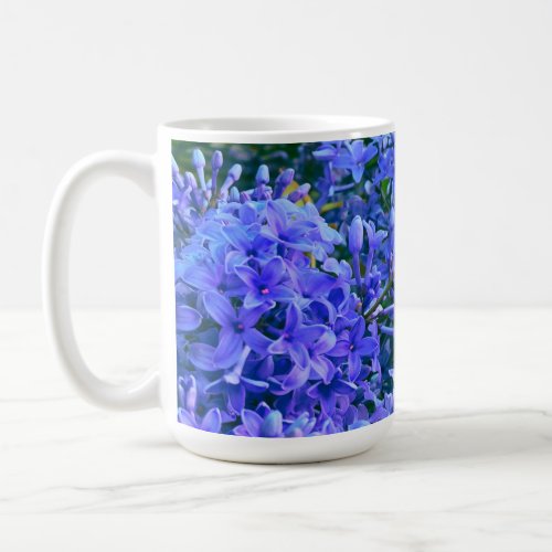 Elegant purple blue lilacs  coffee mug