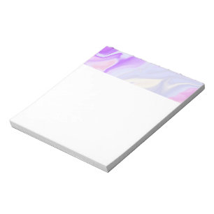 Elegant Purple Blue White Abstract Watercolor Notepad
