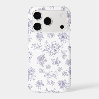Elegant Purple Botanical iPhone 17 Pro Case