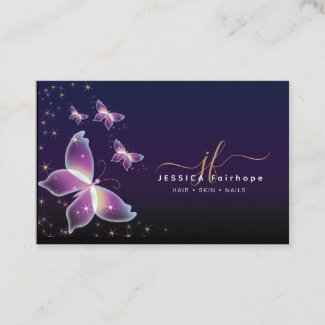  Elegant Purple Bright Butterflies 