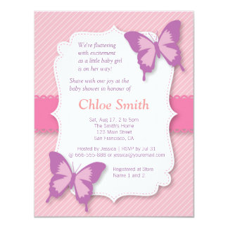 Butterfly Baby Shower Invitations 9