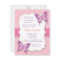 Elegant Purple butterfly baby shower