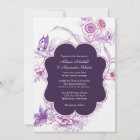 Elegant Purple Butterfly Wedding Invitation