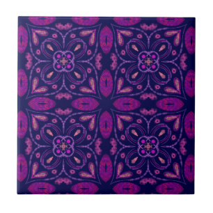 Elegant Purple Ceramic Tile