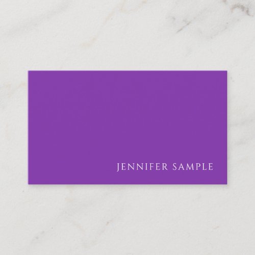 Elegant Purple Color Modern Template Professional Business Card
