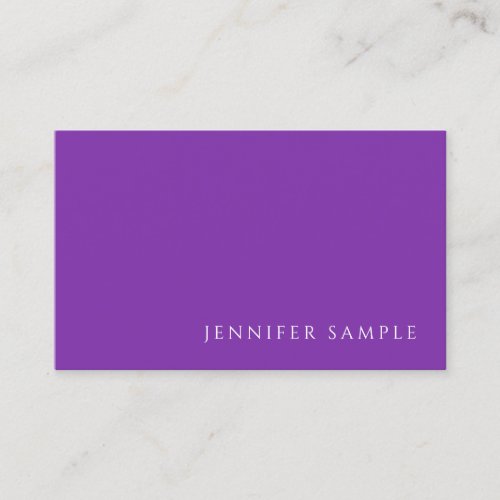 Elegant Purple Color Professional Modern Template Business Card
