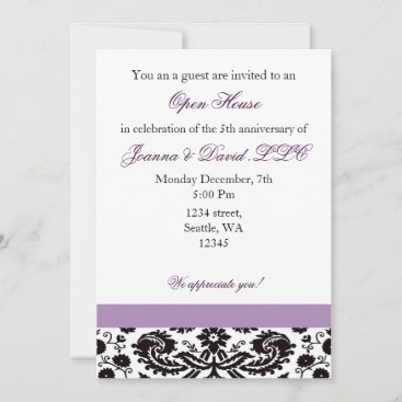 Elegant purple Corporate party Invitation