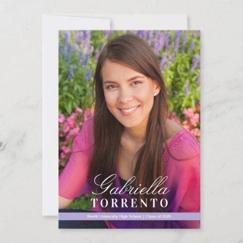 Graduation Party Invitation | Sleek Stripe