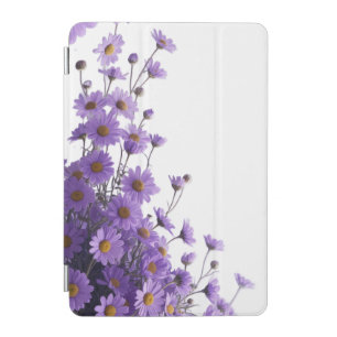 Elegant Purple Daisy Cascades on Dreamy Lavender iPad Mini Cover