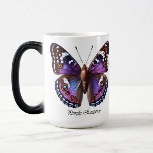 Elegant Purple Emperor Butterfly Wrap Color Morph Mug