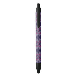 Elegant Purple Fabric with Yellow Floral Pattern Pen