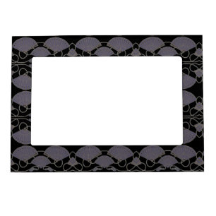 Elegant Purple Fan Magnetic Frame