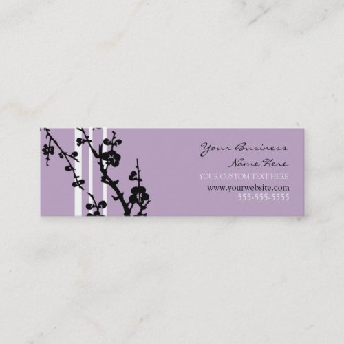 Elegant Purple Floral Business Cards
