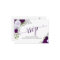 Elegant Purple Floral Calligraphy Wedding