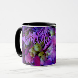 Elegant purple floral flowers Best Mom Eer Mug