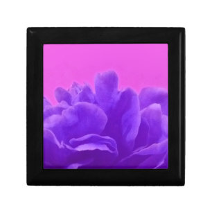 Elegant Purple Floral Jewelry Box