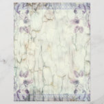 Elegant Purple Floral Scrapbook Paper