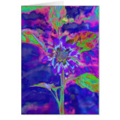 Elegant purple floral sunflower (Front)