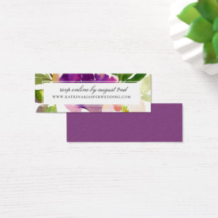 Elegant Purple Floral Wedding Website RSVP