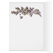 elegant purple flourish Business Thank You Cards (Inside (Left))
