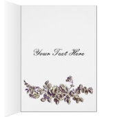 elegant purple flourish Business Thank You Cards (Inside (Right))