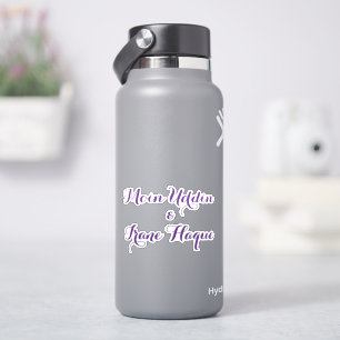 Elegant purple flower Wedding Sticker