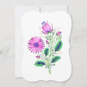 Elegant purple flowers bouquet (Front)