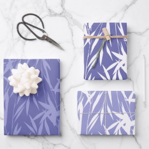 Elegant Purple Foliage Leaves Wrapping Paper Sheets