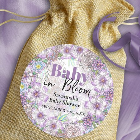 Elegant Purple Garden Flowers Baby in Bloom 