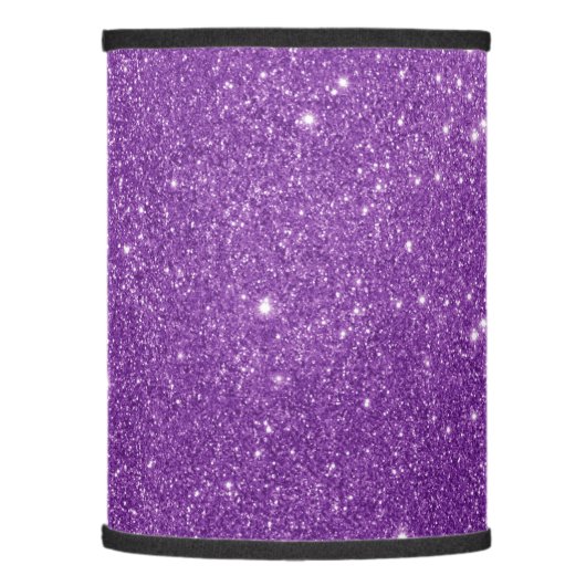 Elegant purple glitter lamp shade (Left)