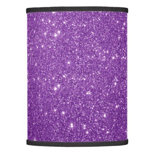 Elegant purple glitter lamp shade (Front)