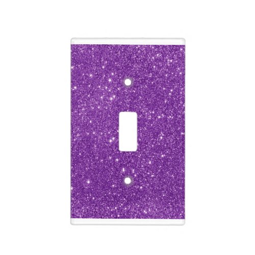 Elegant purple Glitter Light Switch Cover