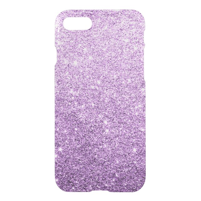 Elegant Purple Glitter Luxury Uncommon iPhone Case (Back)