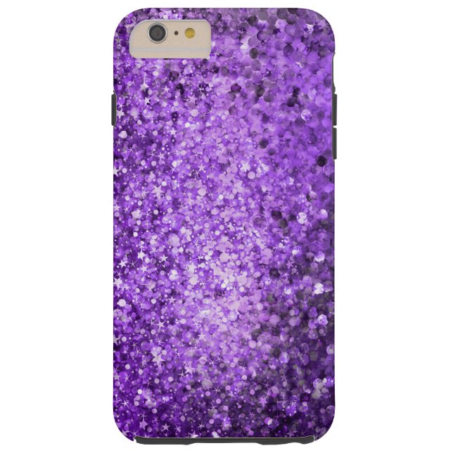 Elegant Purple Glitter & Sparkles Case-Mate iPhone Case (Back)