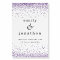 Elegant Purple Glitter Welcome to Wedding