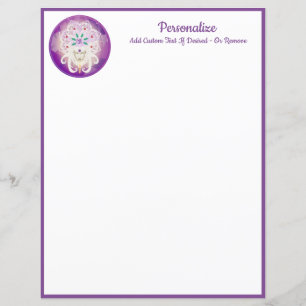 Elegant Purple Goddess Spiritual Personalized