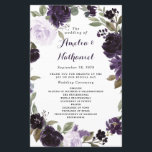 Elegant Purple Gold Green Floral Wedding Programs<br><div class="desc">Design features light and dark purple shades of watercolor rose and peony flowers over botanical eucalyptus and other elegant greenery elements that form a wreath. Design also features hints of vintage gold leaf elements to add additional elegance to the overall design. Check on screen previews before checking out to make...</div>
