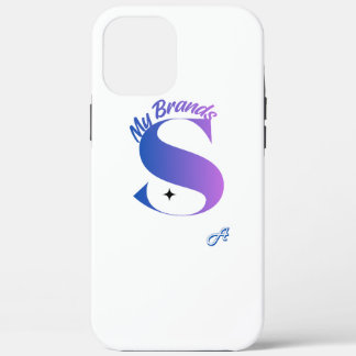 Elegant Purple Gradient Letter S Monogram Phone Ca iPhone 12 Pro Max Case