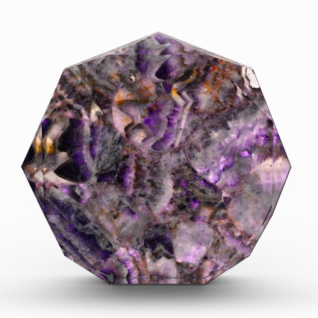 Elegant purple granite quartz award (Front)