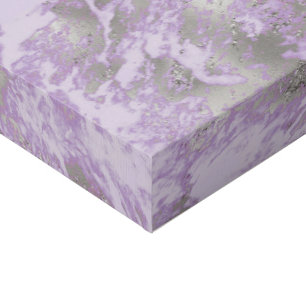 Elegant Purple Grey Abstract Chic Pattern Faux Canvas Print