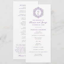 Elegant Purple Heirloom Wedding