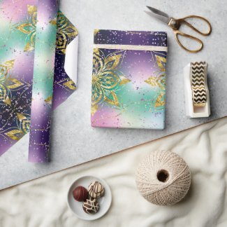 Elegant Purple  holiday Snowflakes  Christmas  