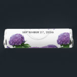 Elegant Purple Hydrangea Wedding  Breath Savers® Mints<br><div class="desc">This elegant floral design features purple hydrangeas. The beautiful purple hydrangeas are complimented with their greenery. The bride's and groom's names are color matched to the purple of the hydrangea flower and are encircled with three geometric rings. This is the perfect elegant floral wedding design ideal for any wedding theme....</div>