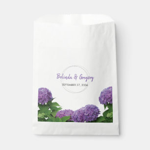 Elegant Purple Hydrangea Wedding  Favor Bag