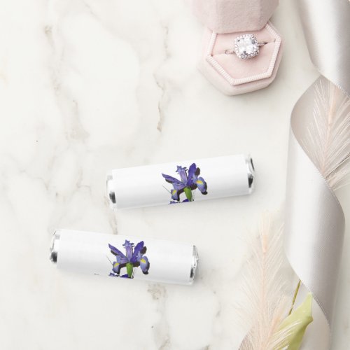 Elegant Purple Iris Wedding Breath Savers Mints